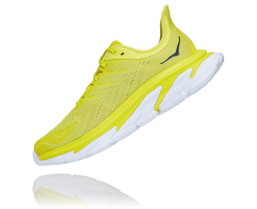 Hoka One One Clifton Edge Löparskor Herr - Fluorescerande - YQNXI-8652